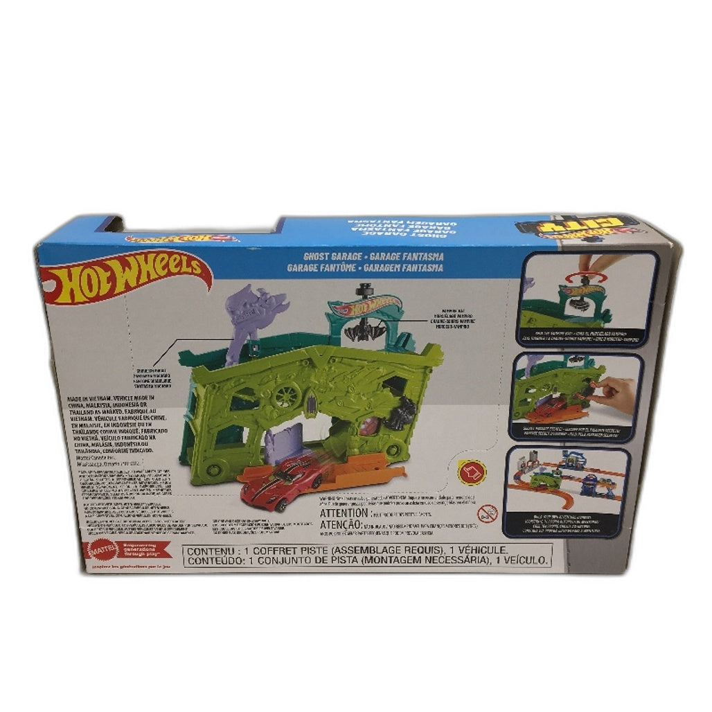 Hot Wheels City Ghost Garage Action Toy Car Fold Out Play Set Ages 4 Plus NEW