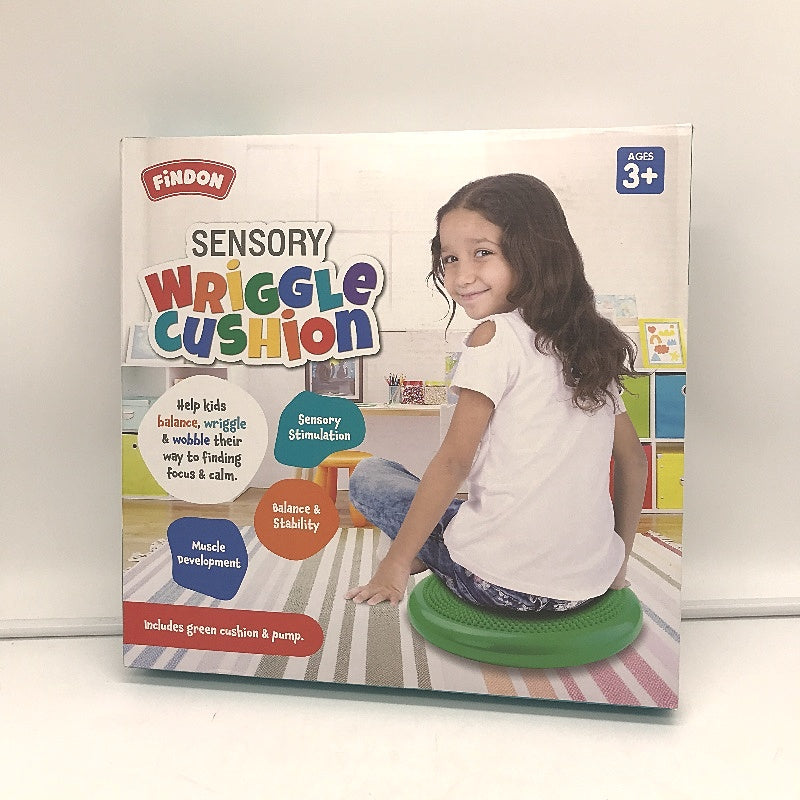 Findon Sensory Wriggle Balance and Wobble 32cm Cushion in Green NEW