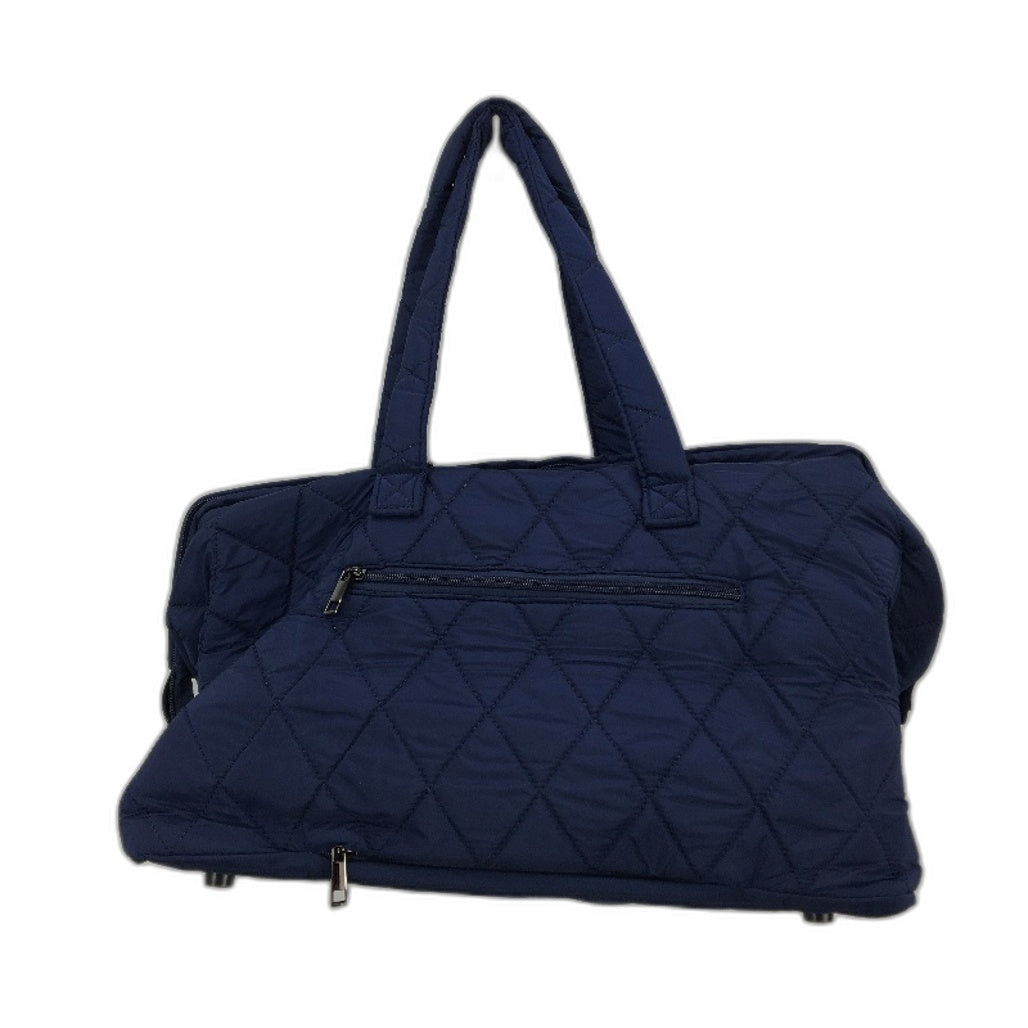 Ssumght 5 Piece Navy Mommy Logo Quilted Diaper Bag Pacifier Mat & Purses NEW
