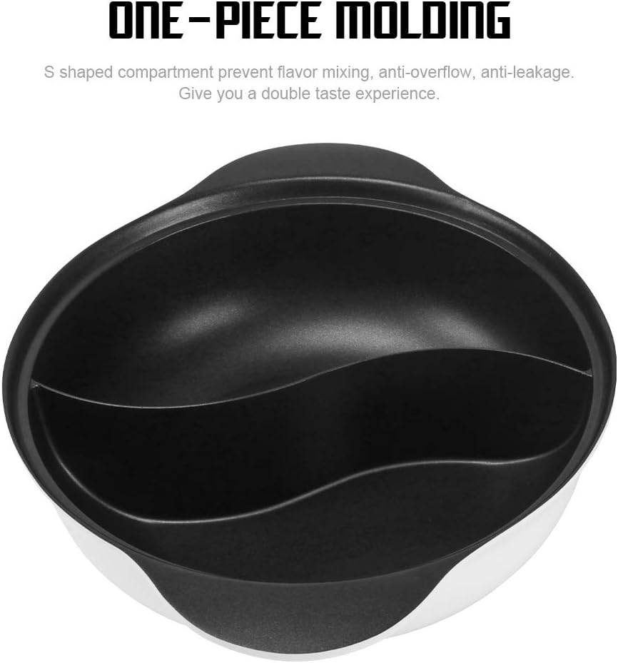 Kerykwan White Chinese Shabu Shabu Hot Pot With Divider All Hob Cooker 4.5L NEW