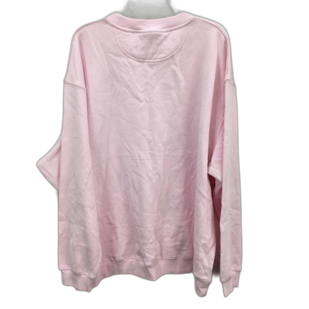 Subtitled Originals Soft Pink Classic Fleece Crew Neck Jumper Unisex Sze XXL NEW