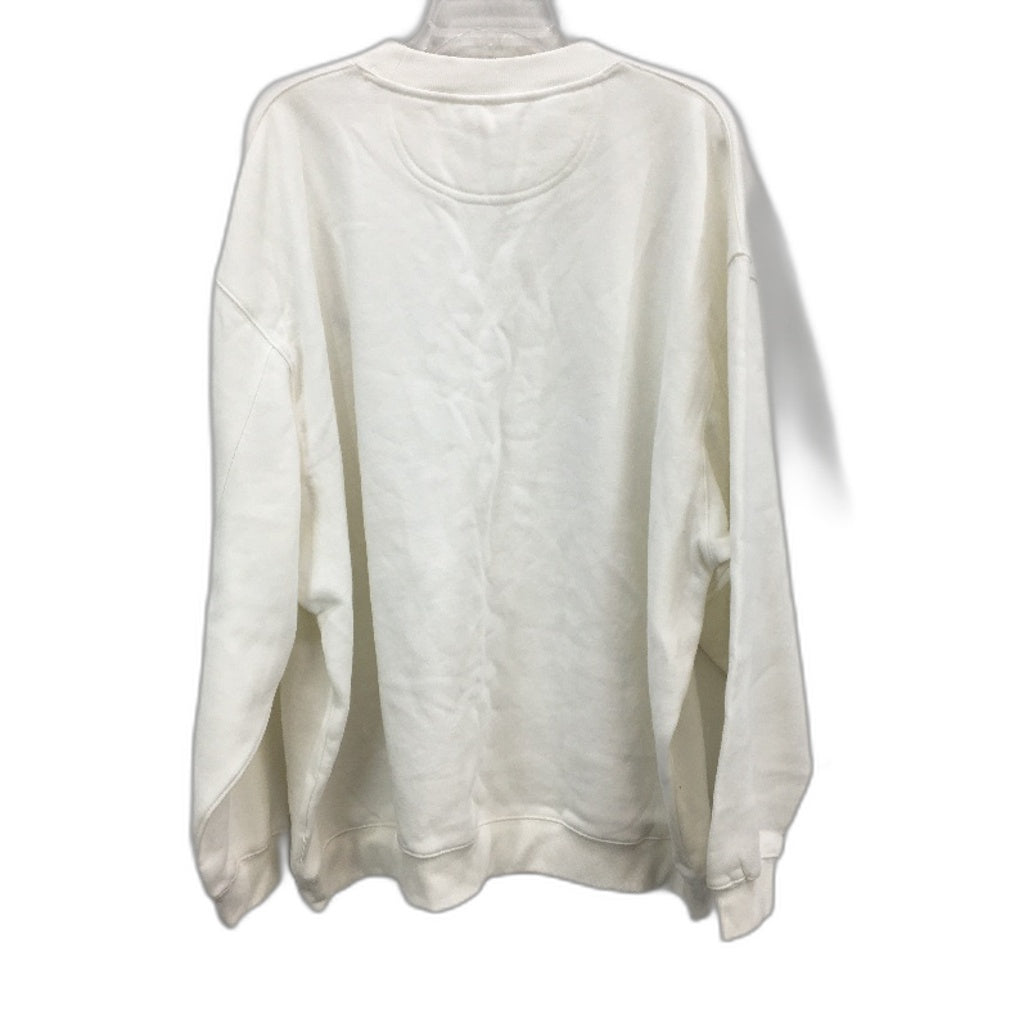 Subtitled Originals White Classic Fleece Crew Neck Jumper Unisex Size XXL NEW