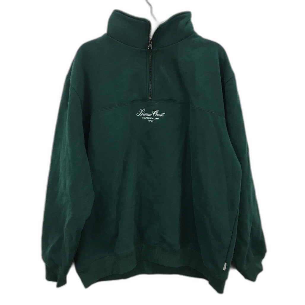 Arvust Leisure Coast Forrest Green Fleece Lined Soft Jumper Mens Size XL NEW