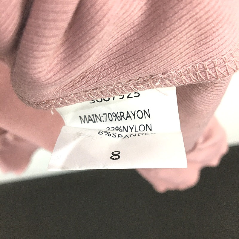 Showpo Blush Pink Short Sleeve Wrap This Is Happening Dress Ladies Size 8 NEW