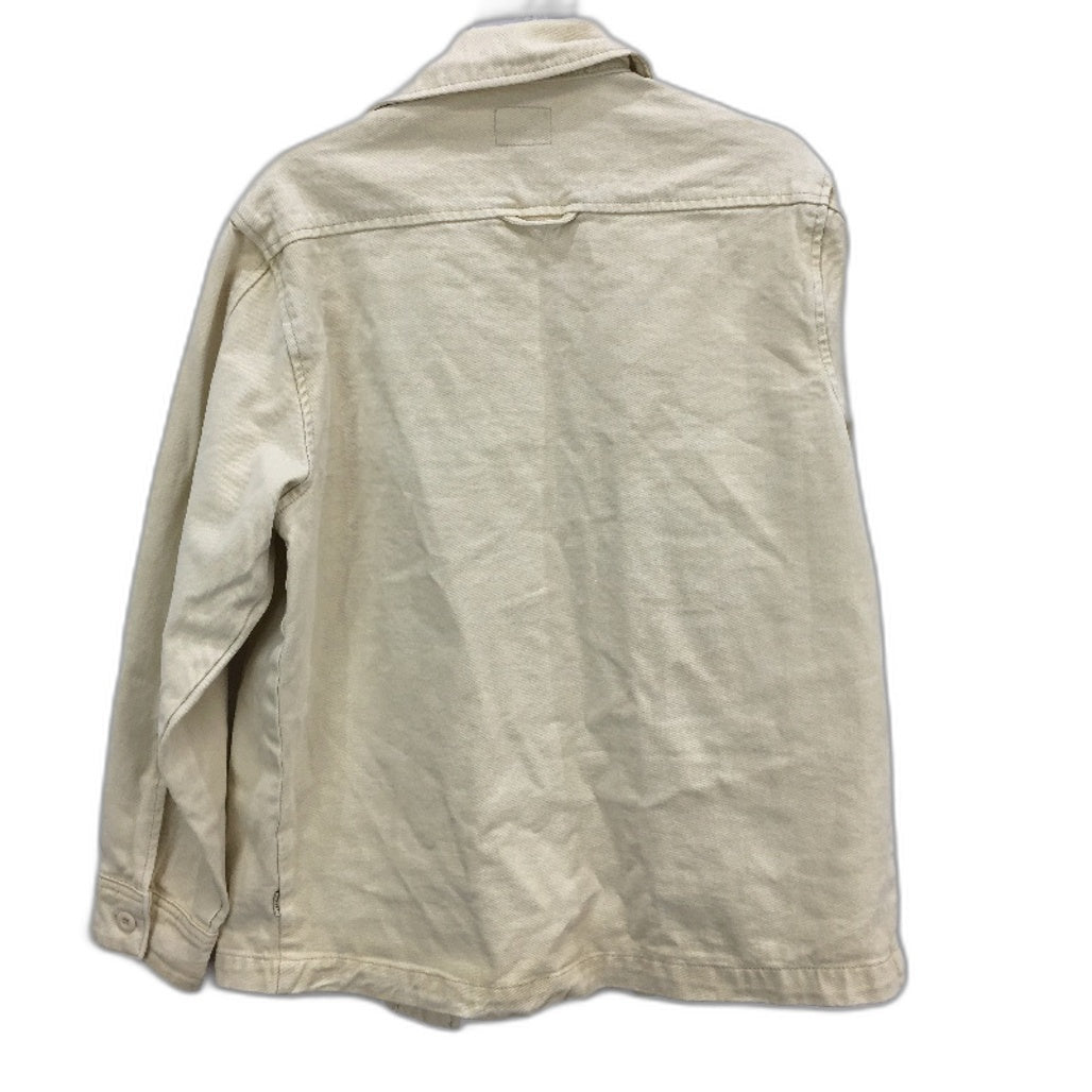 Arvust Sand Stone Denim Long Sleeve Button Up Heavy Shirt Mens Size Small NEW