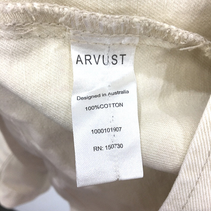 Arvust Sand Stone Denim Long Sleeve Button Up Heavy Shirt Mens Size Small NEW