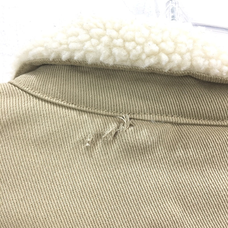 Insight Khaki Stone Faux Wool Lined Denim Jacket Mens Size M NEW