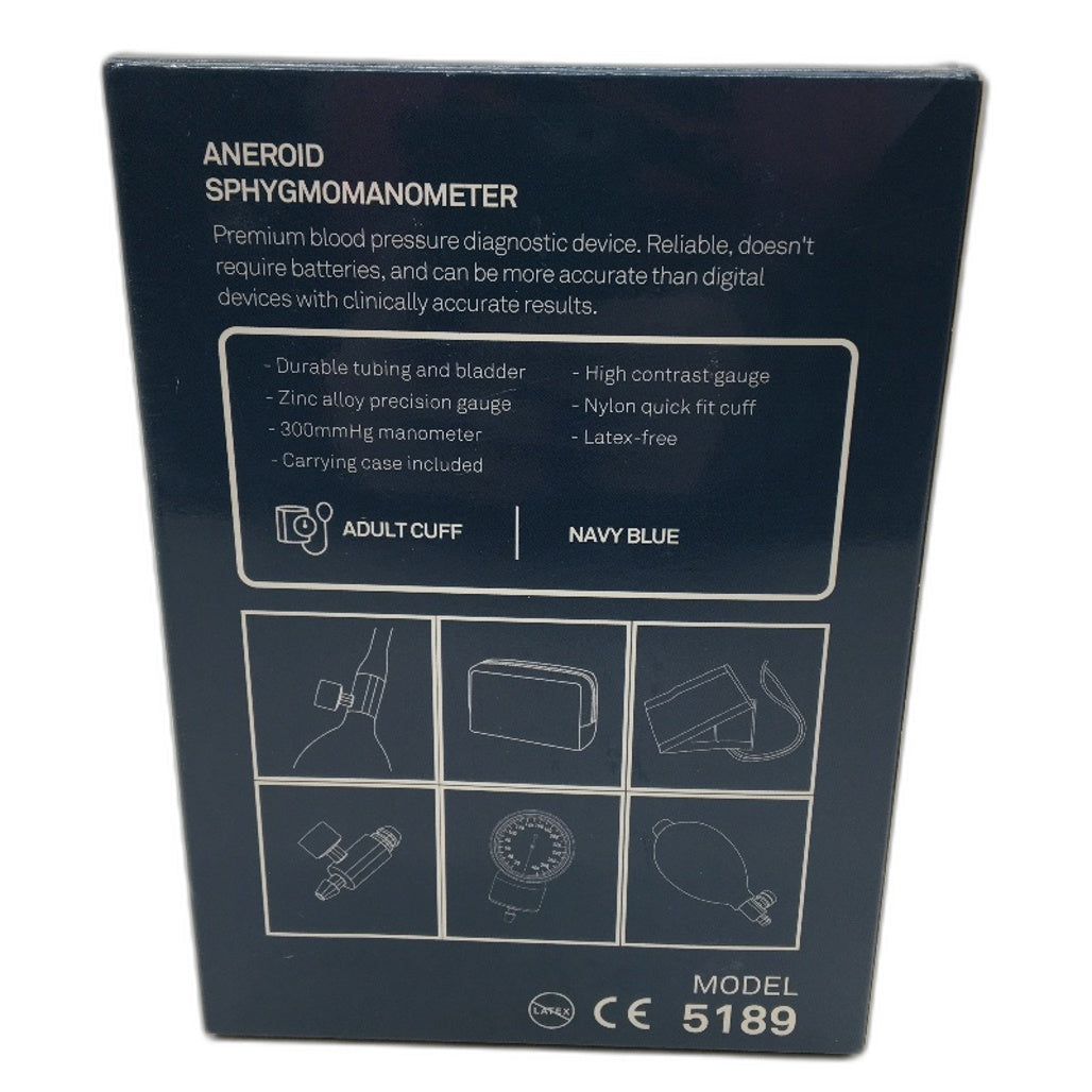 DJ Med Aneroid Sphygmomanometer 2 Handed Diagnostic Blood Pressure Monitor NEW