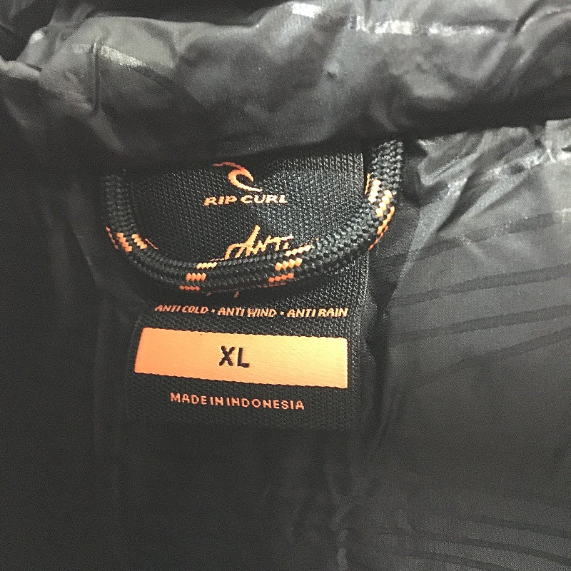 Rip Curl Black Anti Series Elite Hi Loft 600+ Down Hooded Puffer Coat Sze XL NEW