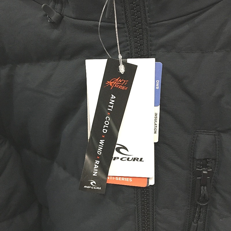 Rip Curl Black Anti Series Elite Hi Loft 600+ Down Hooded Puffer Coat Sze XL NEW