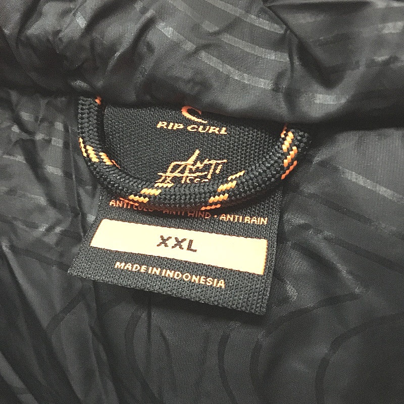 Rip Curl Black Anti Series Elite Hi Loft 600+ Down Hooded Puffer Coat Sz 2XL NEW