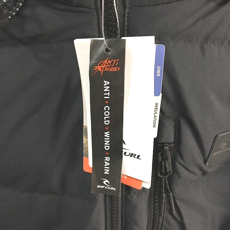 Rip Curl Black Anti Series Elite Hi Loft 600+ Down Hooded Puffer Coat Sz 3XL NEW