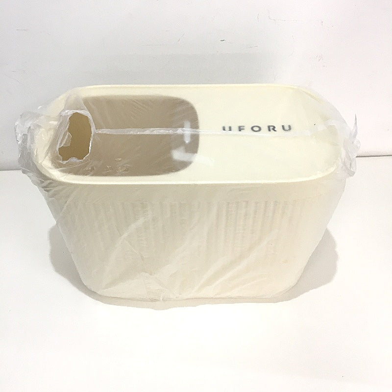 Uforu Cream Plastic Sealed Rice Flour Storage Container & Measuring Cup NEW