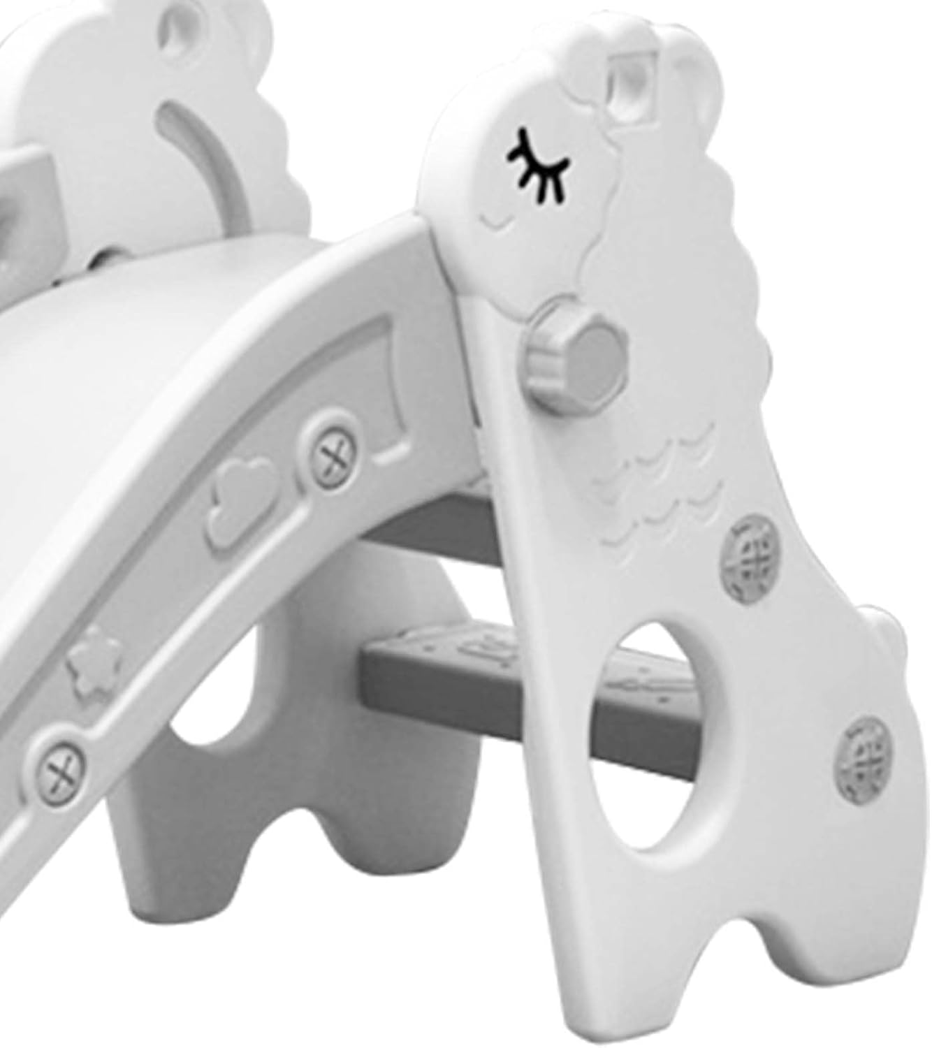 Soobu White & Grey Sheep Themed Foldable Indoor Kids Climber Play Slide NEW