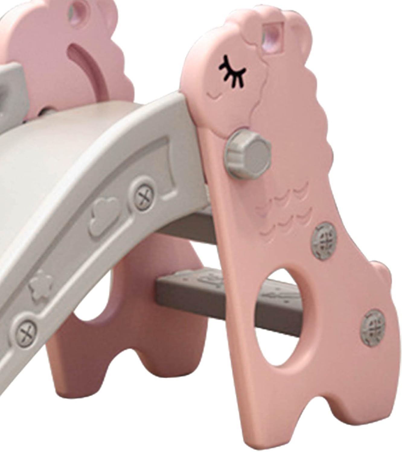 Soobu Pink & Grey Sheep Themed Foldable Indoor Kids Climber Play Slide NEW