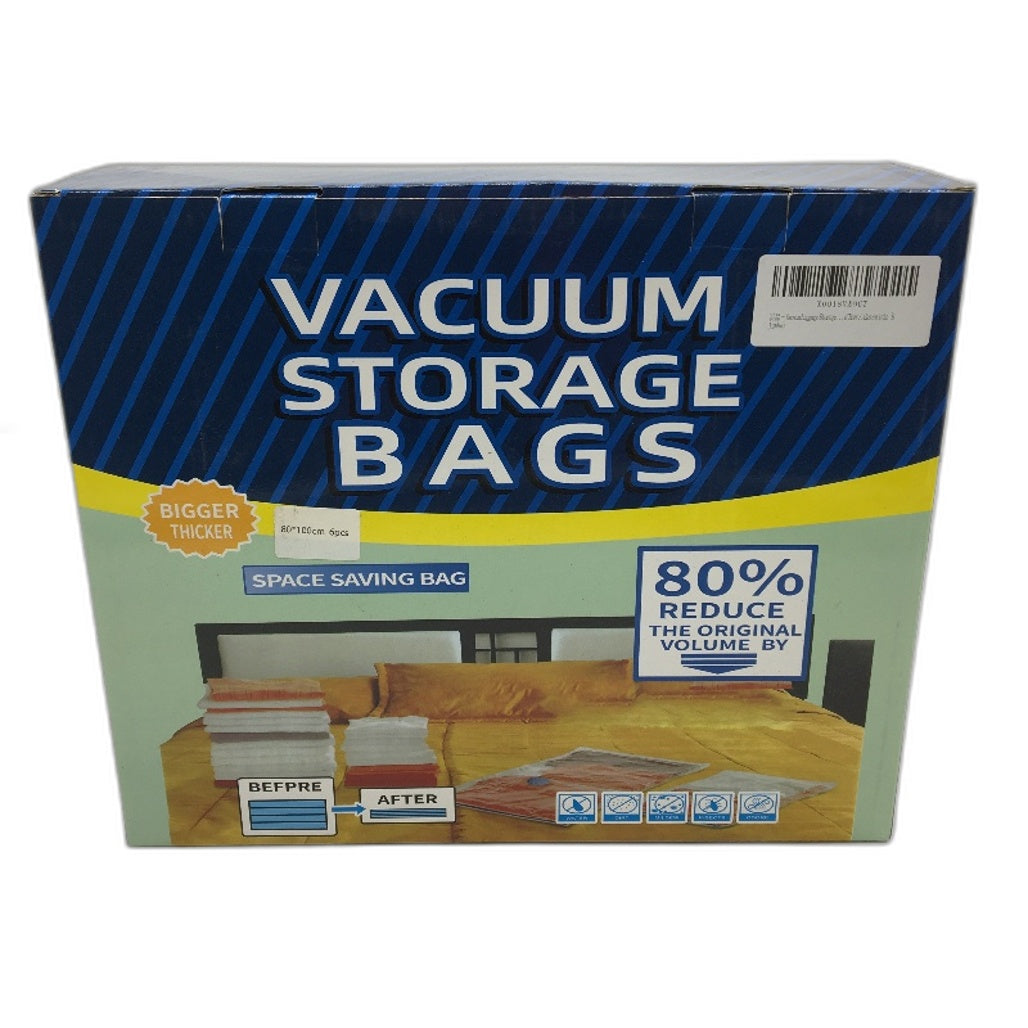 Space Saving Vacuum Storage Bags With Electric Pump 6 Pce 80x100 Jumbo Size NEW