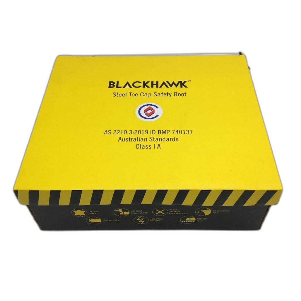 Blackhawk Pull Up Steel Toe Cap Safety Boots Suede Wheat Mens Size 11 NEW