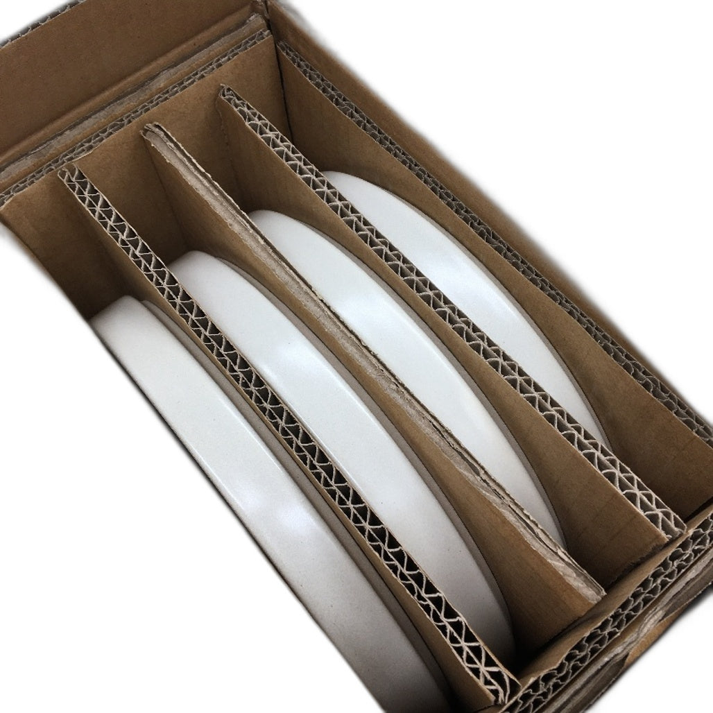 MIAMIO Set Of 4 Plates Beige Matte Stoneware Dishwasher & Microwave Safe 21CM