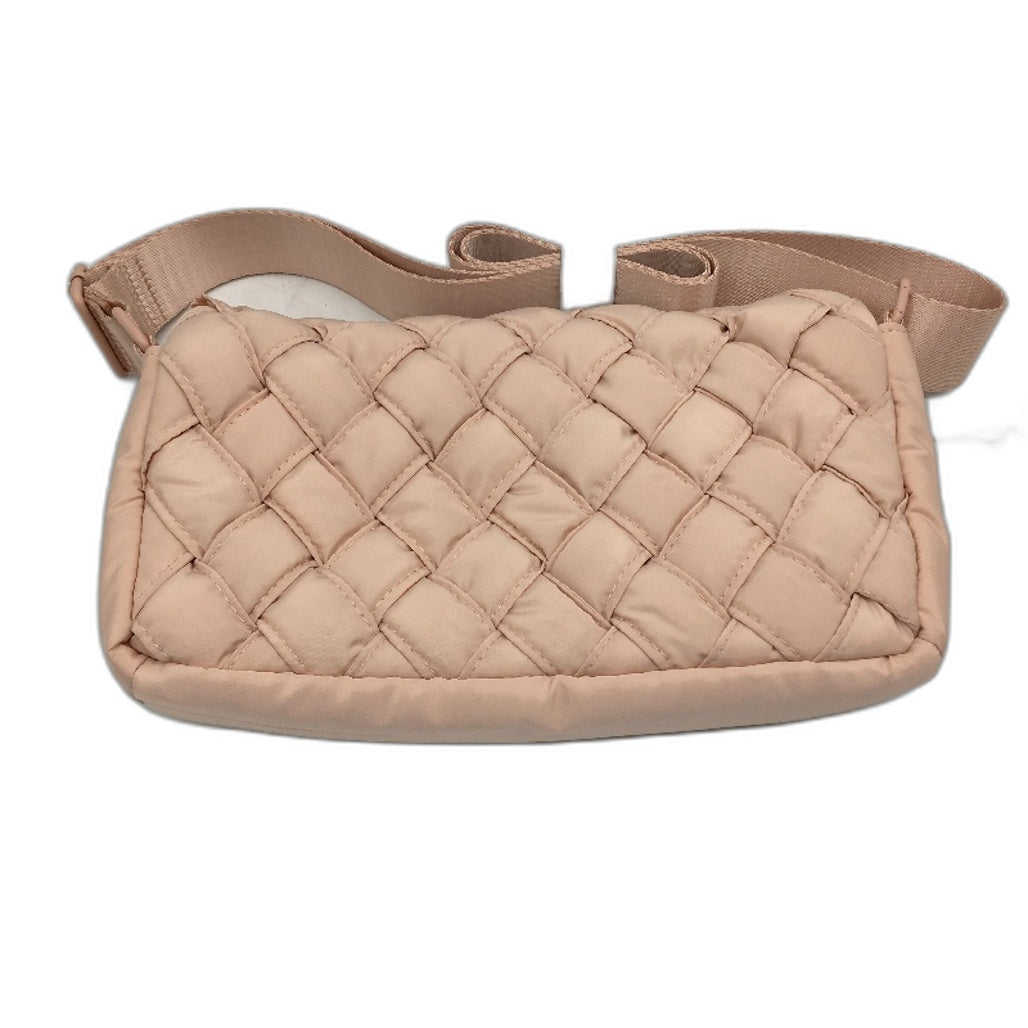 Serra Pink Quilted Crossbody Bag With Adjustable Straps Magnetic Closure New