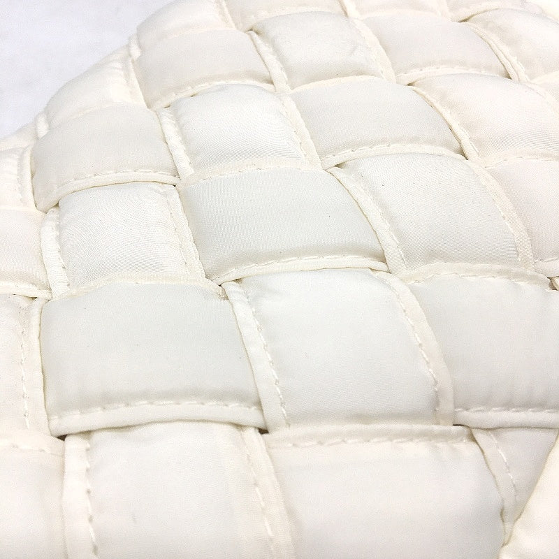 Serra White Quilted Crossbody Bag With Adjustable Straps Magnetic Closure New