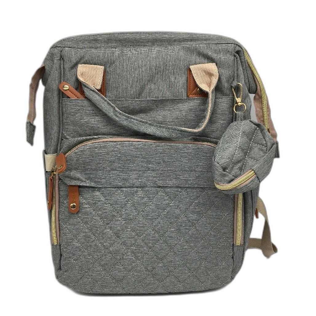 Fexkean Baby Diaper Backpack Mummy Travel Changing Bag With Foldable Bed NEW