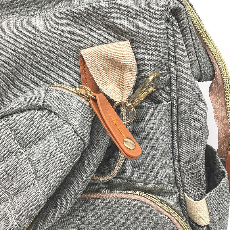 Fexkean Baby Diaper Backpack Mummy Travel Changing Bag With Foldable Bed NEW