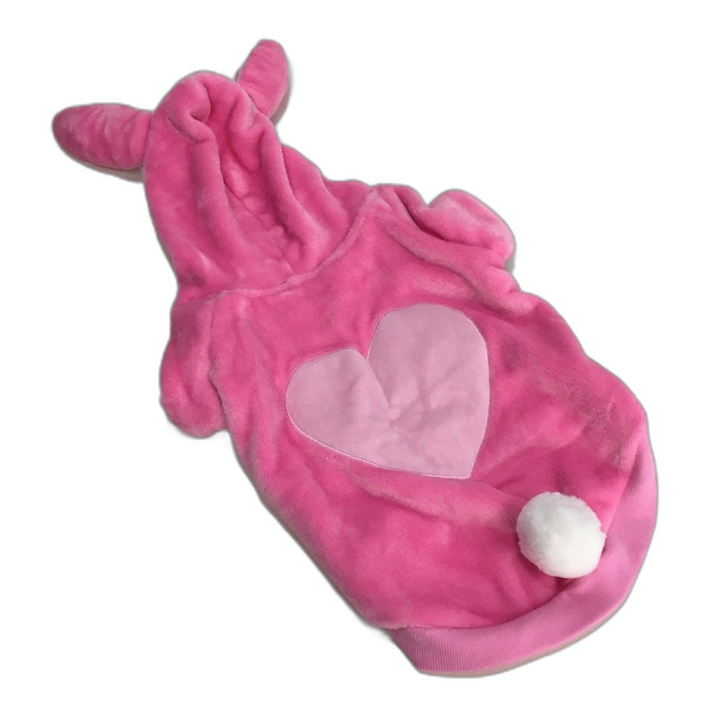 Peter Alexander Bunny Dog Fluffy Soft Fleecey Pink Hoodie Size Medium NEW