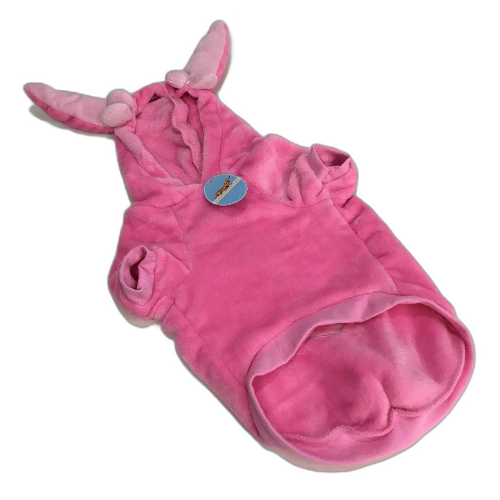 Peter Alexander Bunny Dog Fluffy Soft Fleecey Pink Hoodie Size Medium NEW