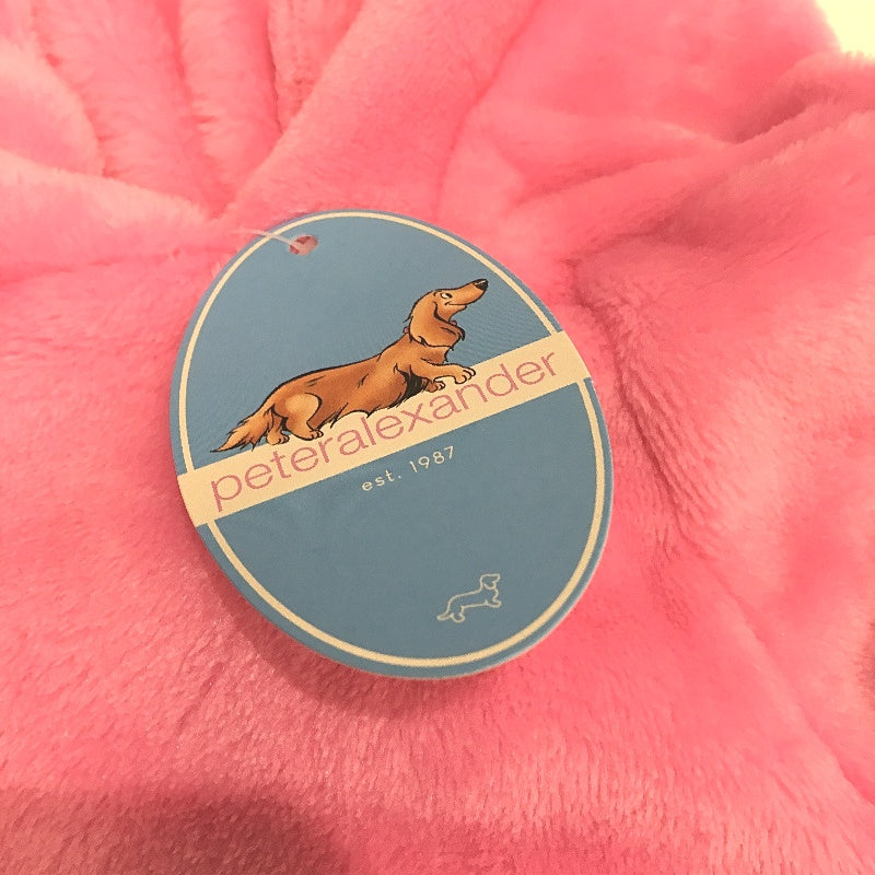 Peter Alexander Bunny Dog Fluffy Soft Fleecey Pink Hoodie Size Medium NEW