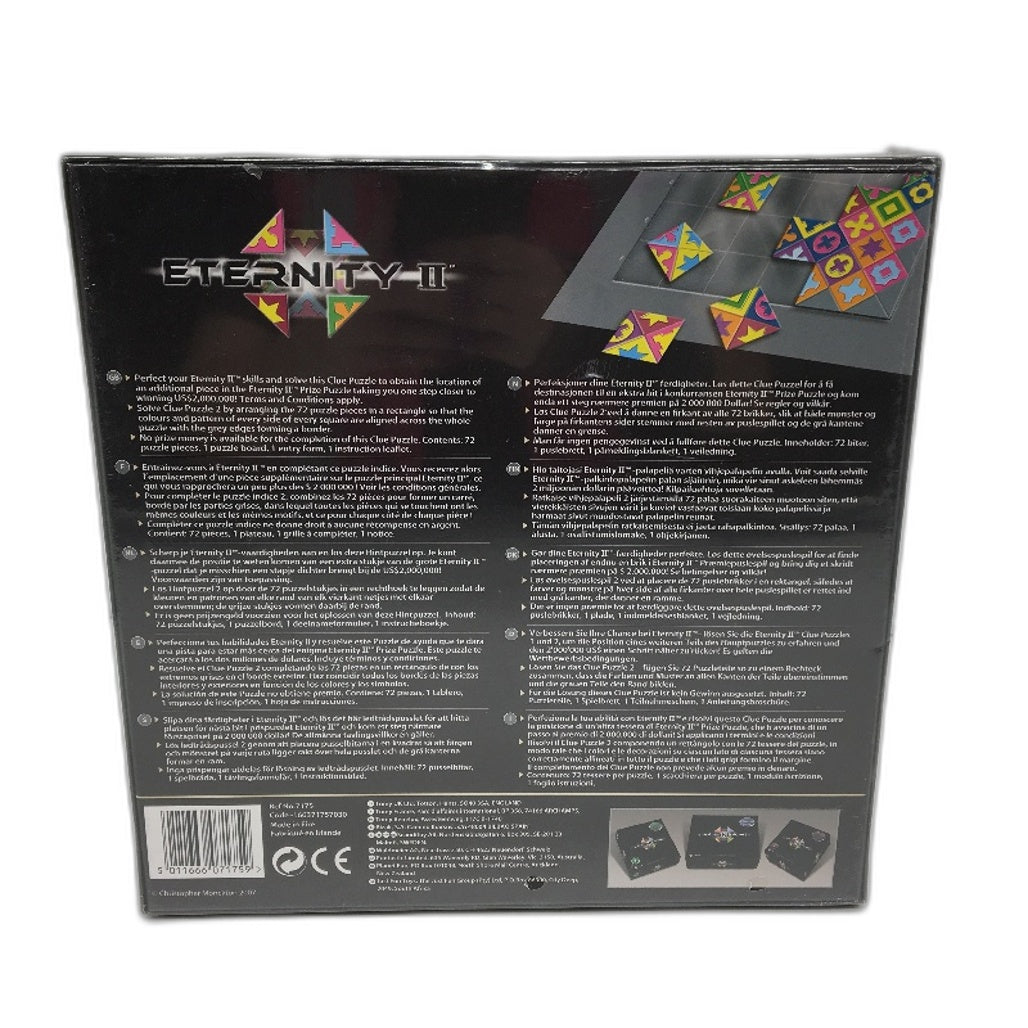 TOMY Eternity II 256 Piece Square Puzzle Board Game 2007 Edition NEW
