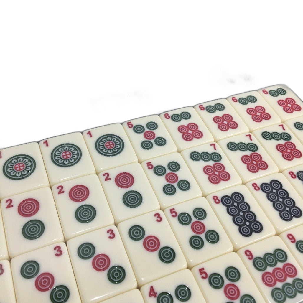 144 Pieces Chinese Mahjong Set 36mm Tile Game Set With Case