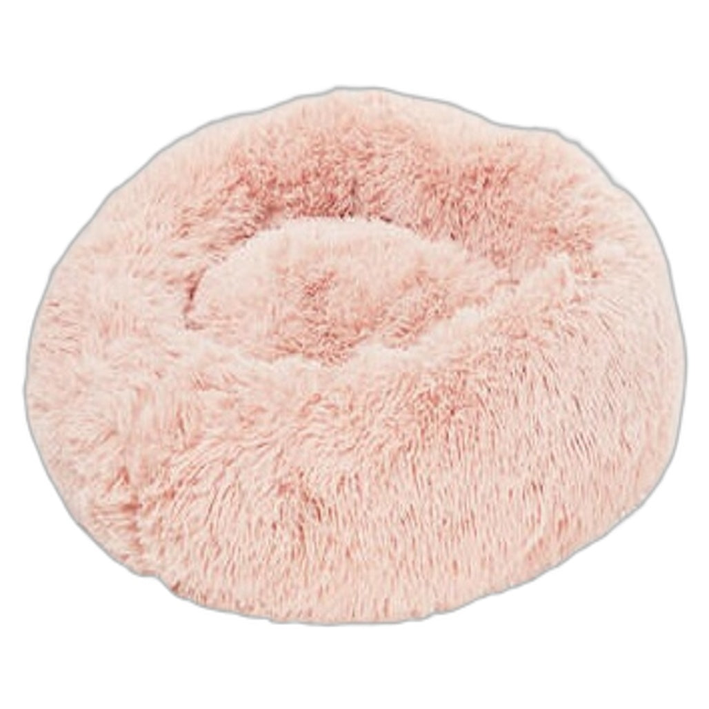 Petplay Soft And Cozy Pink Pet Calming Bed For Cat Dog Removable Washable Cover