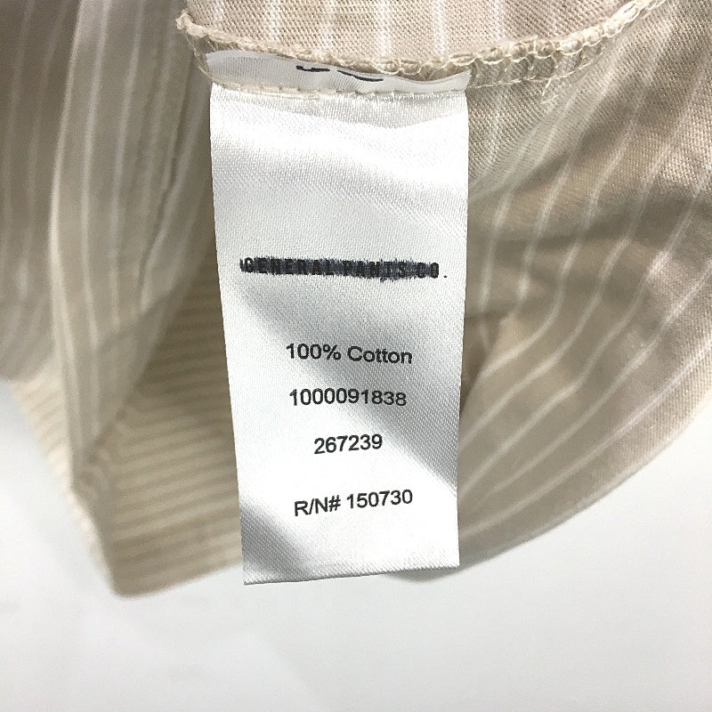 General Pants Co Brown O.G. Skate Classic Striped Cotton Tee Mens Size Small