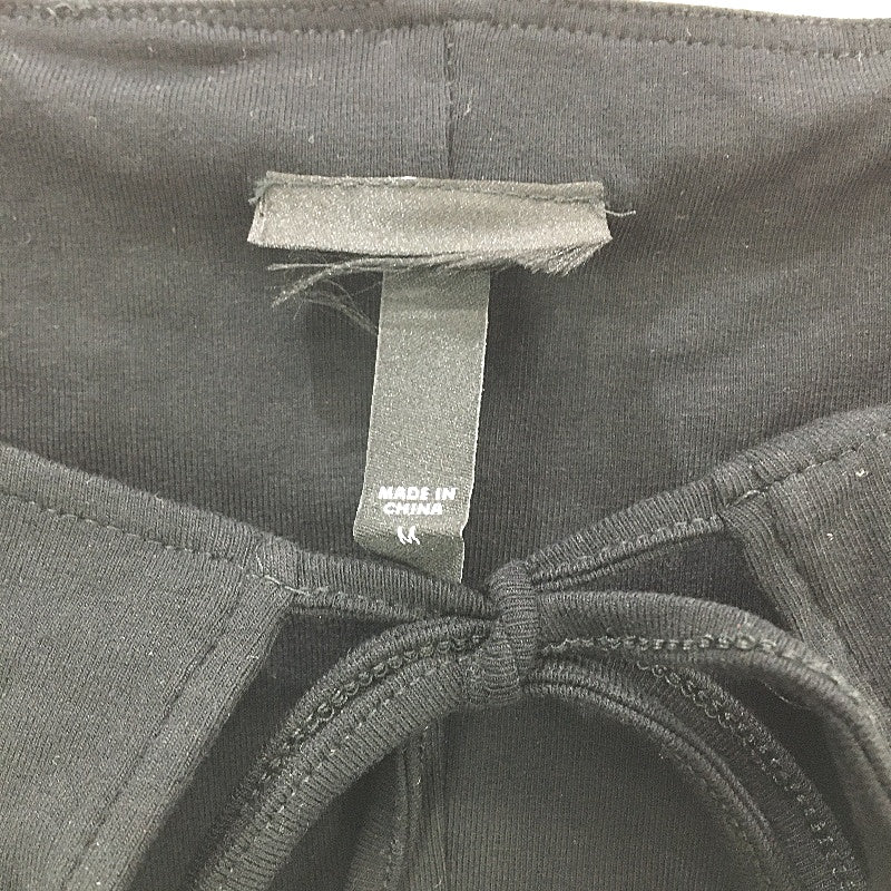 Alice In The Eve Black Soft Long Sleeve Playsuit Tie Front Ladies Size Medium