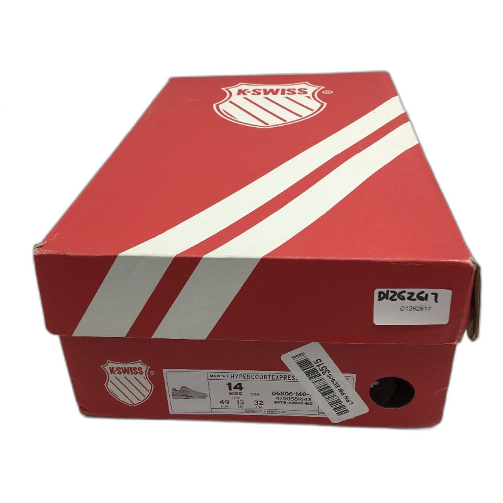 K-Swiss Court Express White Surgelite Sneakers Mens WIDE Size US 14 UK 13 NEW