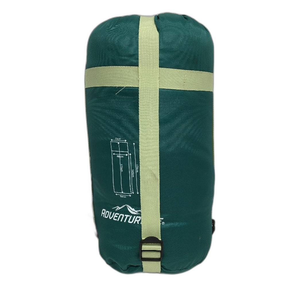 Adventuridge Childrens Envelope Camping Sleeping Bag Green -Left 175cm NEW