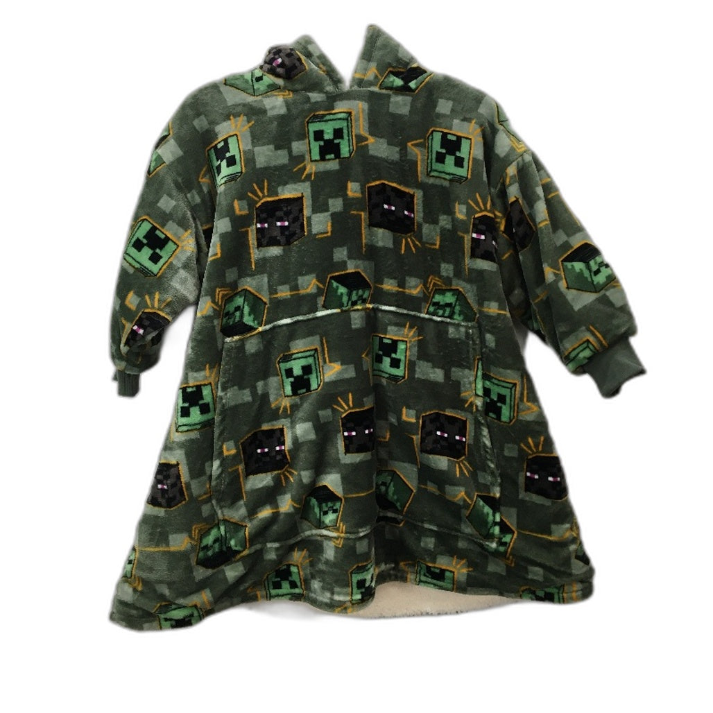 Target Minecraft Monsters Fleece Hooded Oversize Snuggly Jumper Youth M 6-10 NEW