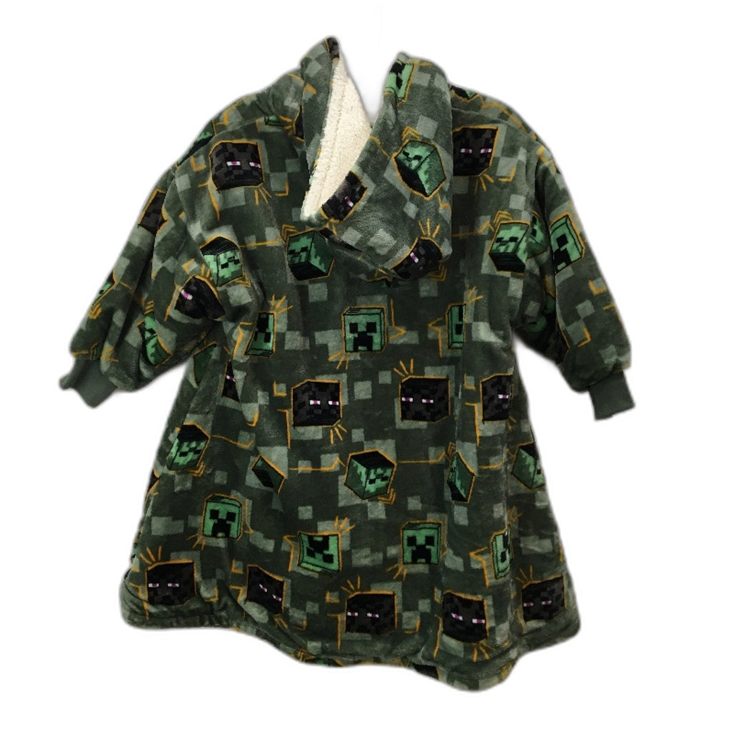 Target Minecraft Monsters Fleece Hooded Oversize Snuggly Jumper Youth M 6-10 NEW