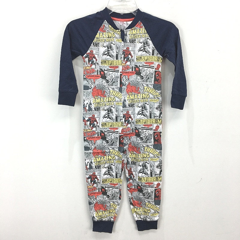 Marvel Spider-Man 2 Pack Fleece & Cotton One Piece Suits Kids Size 4 NEW