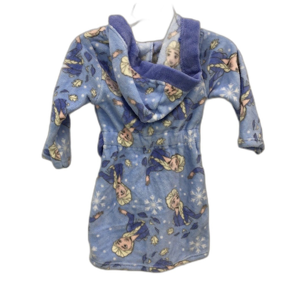 Target Disney Frozen Soft Fleece Purple Dressing Gown Kids Girls Size 4 NEW