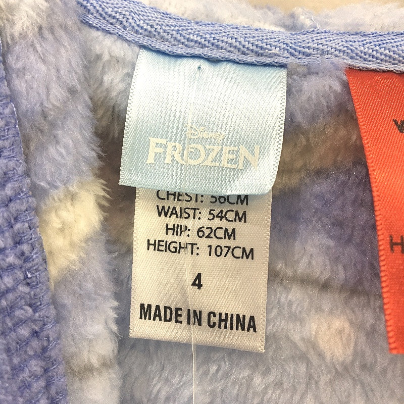 Target Disney Frozen Soft Fleece Purple Dressing Gown Kids Girls Size 4 NEW