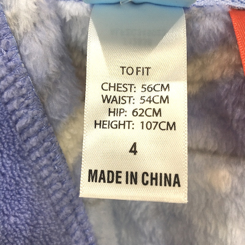 Target Disney Frozen Soft Fleece Purple Dressing Gown Kids Girls Size 4 NEW