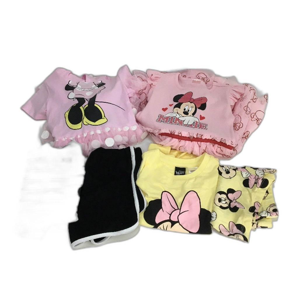 Target Disney Minnie Mouse 6 Piece Dresses & Clothing Pack Kids Girls Size 4 NEW