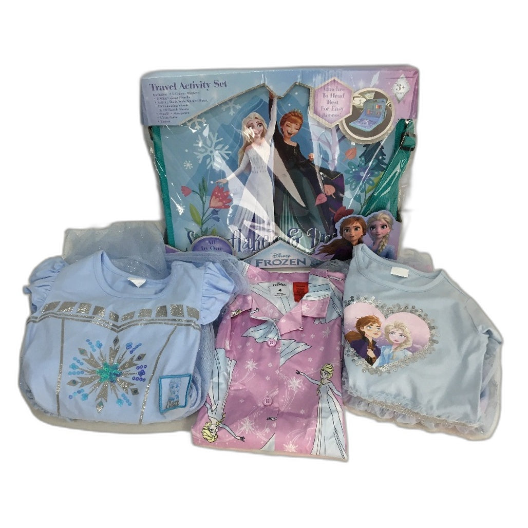 Disney Frozen 3 Piece Clothing & Drawing Activity Case Pack Girls Size 4 NEW