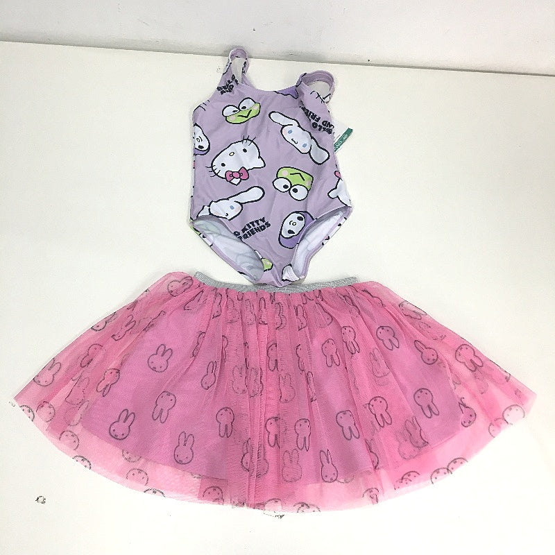 Target 7 Piece Miffy Hello Kitty Mixed Character Clothing Pack Girls Size 4 NEW