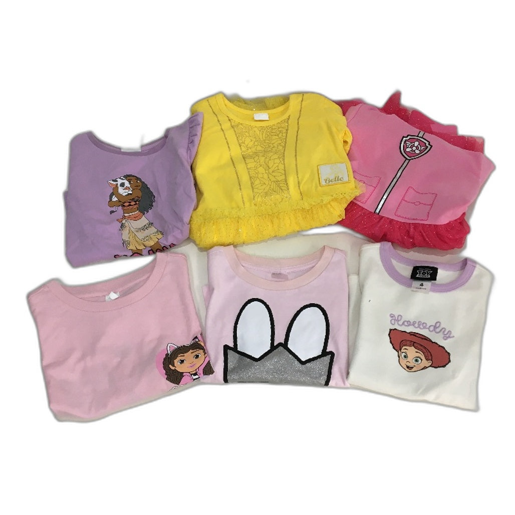 Target Disney Miffy Belle Mixed Character 6 Piece Clothing Pack Girls Size 4 NEW
