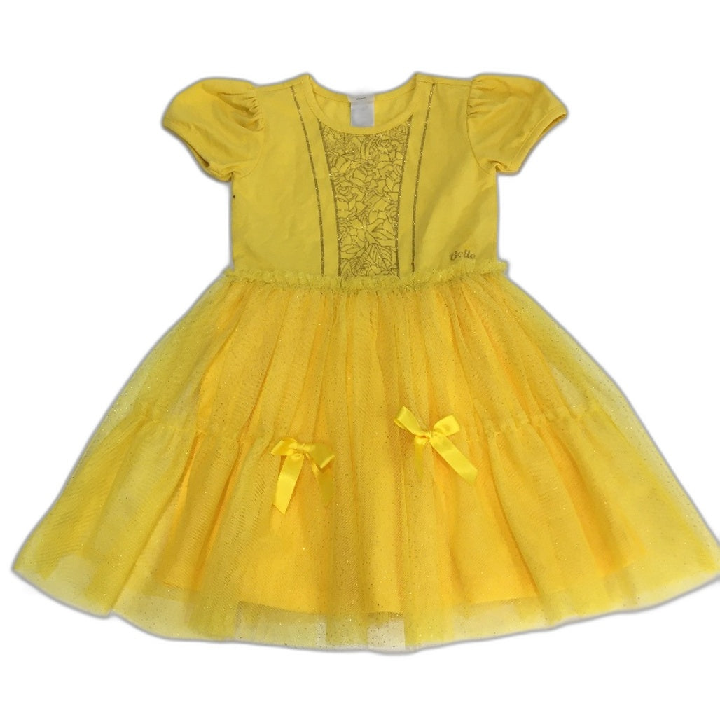 Target Disney Minnie Mouse & Belle Yellow Dress Clothing Pack Girls Size 4 NEW