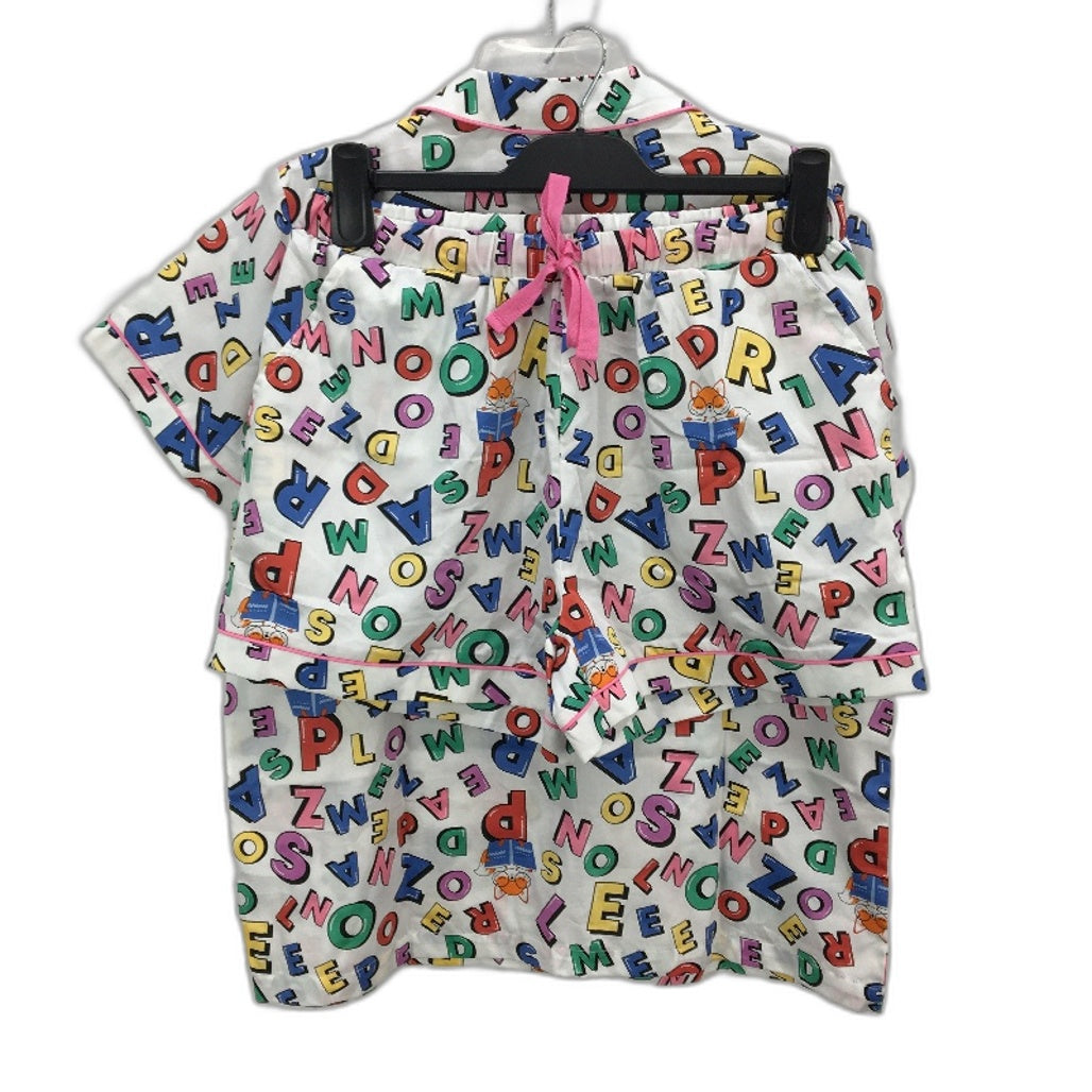 Pyjama Foundation x Myer Alphabet Cotton Shortie PJ Set Ladies Size S NEW
