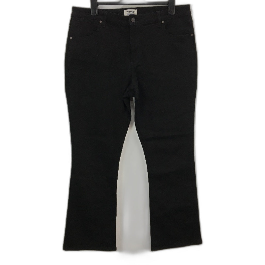 Wrangler Classics Black Mid Waist Bootcut Denim Jeans Ladies Size 18 NEW