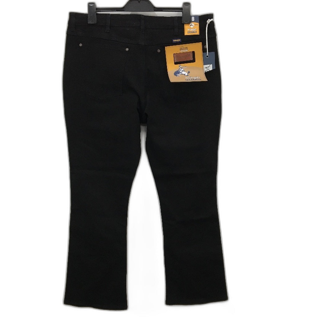 Wrangler Classics Black Mid Waist Bootcut Denim Jeans Ladies Size 18 NEW